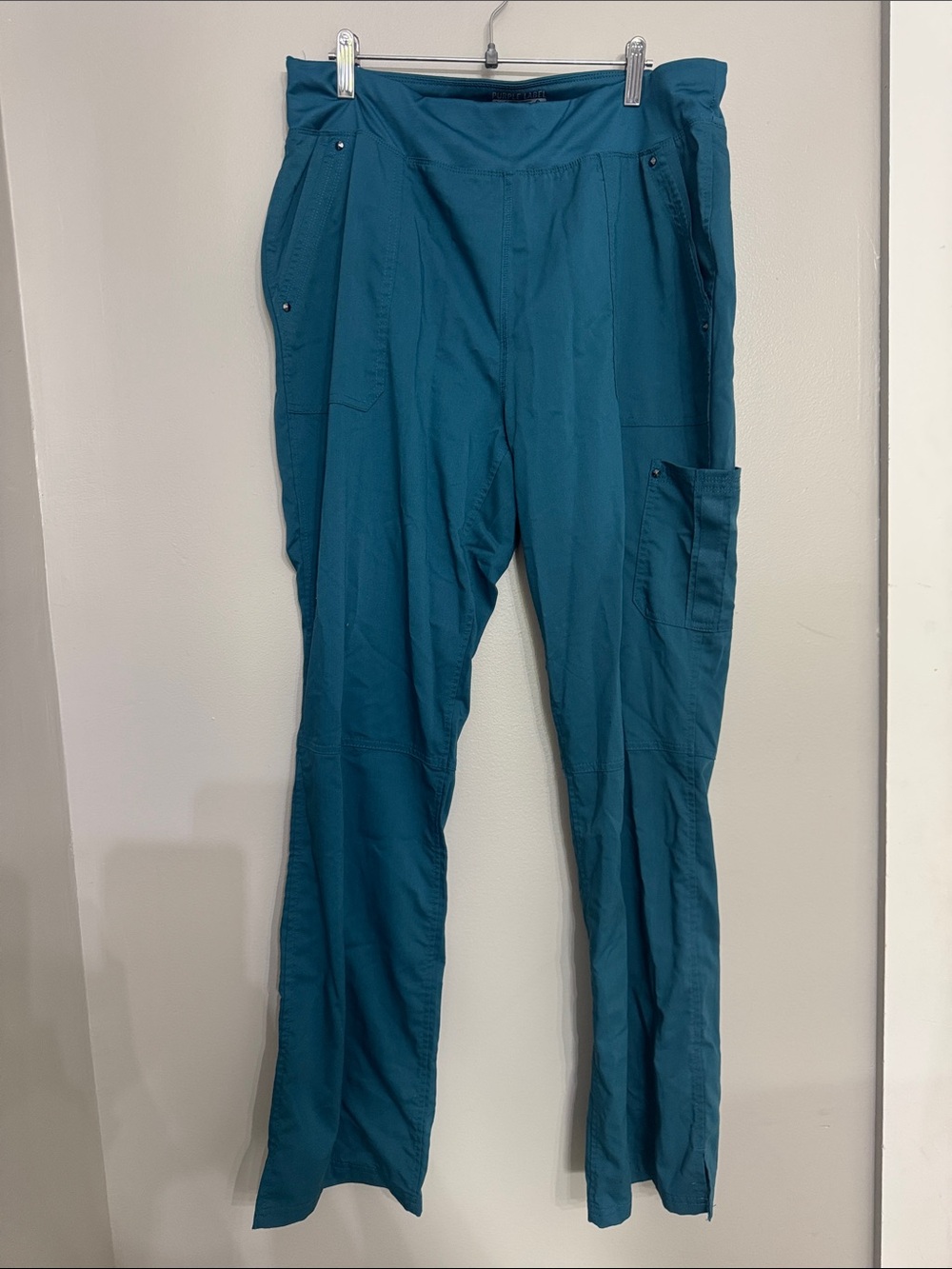 healing hands Teal Cargo Scrub Pants